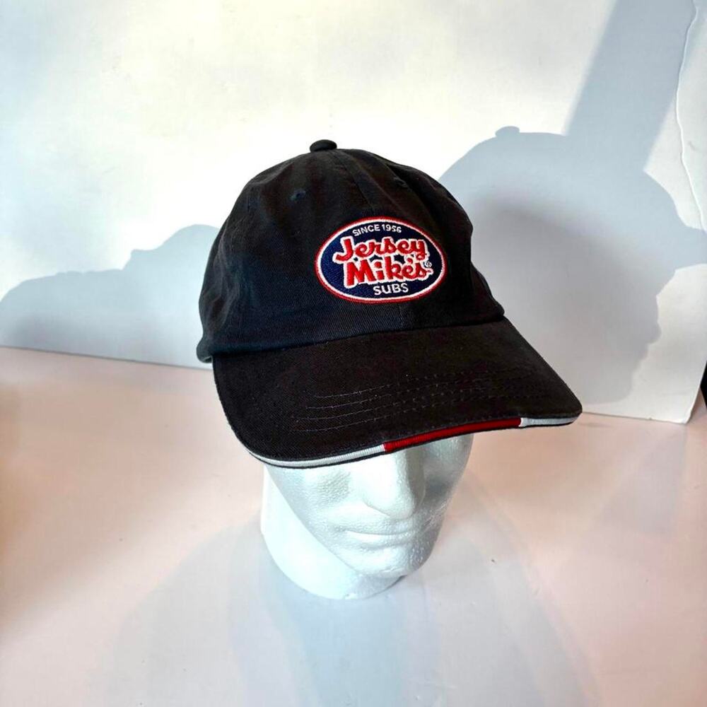 New Jersey Mike's Subs Hat Cap Strap Back Blue Sandwich